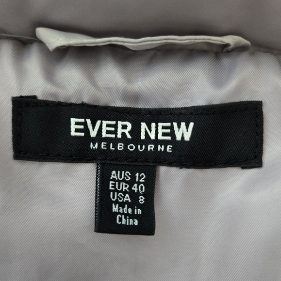 Pale Pink Quilted Down Puffer Vest Double Breasted Ever New Melbourne Woman Sz 8 - Picture 11 of 15